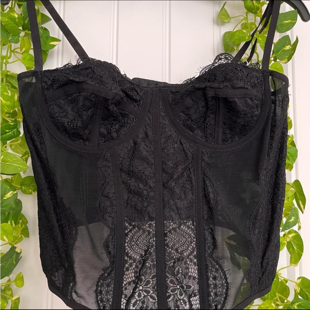 Black Lace Corset